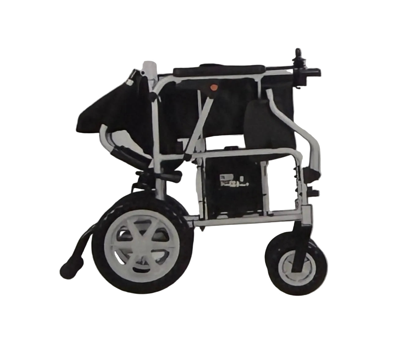 A2Z Mobility-A2ZXWE2410-B Electric Powered Wheelchair Attendant-Assisted Handle - 220 lbs Capacity