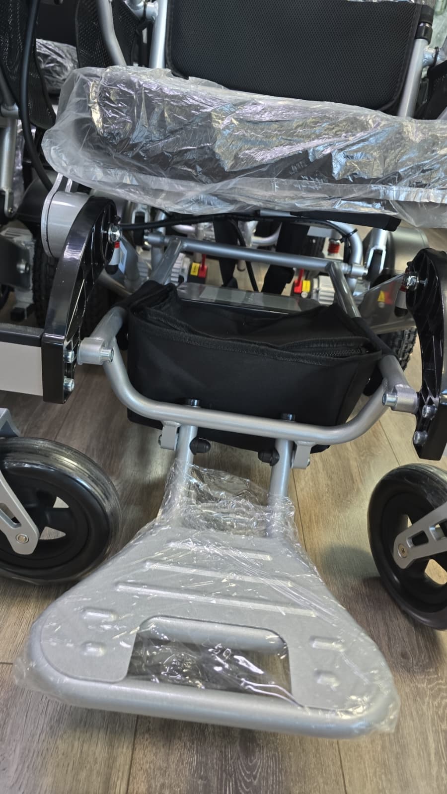 A2Z Mobility-A2ZBC-EA8000 Heavy-Duty Electric Remote Control Folding Wheelchair – 330 lb Capacity