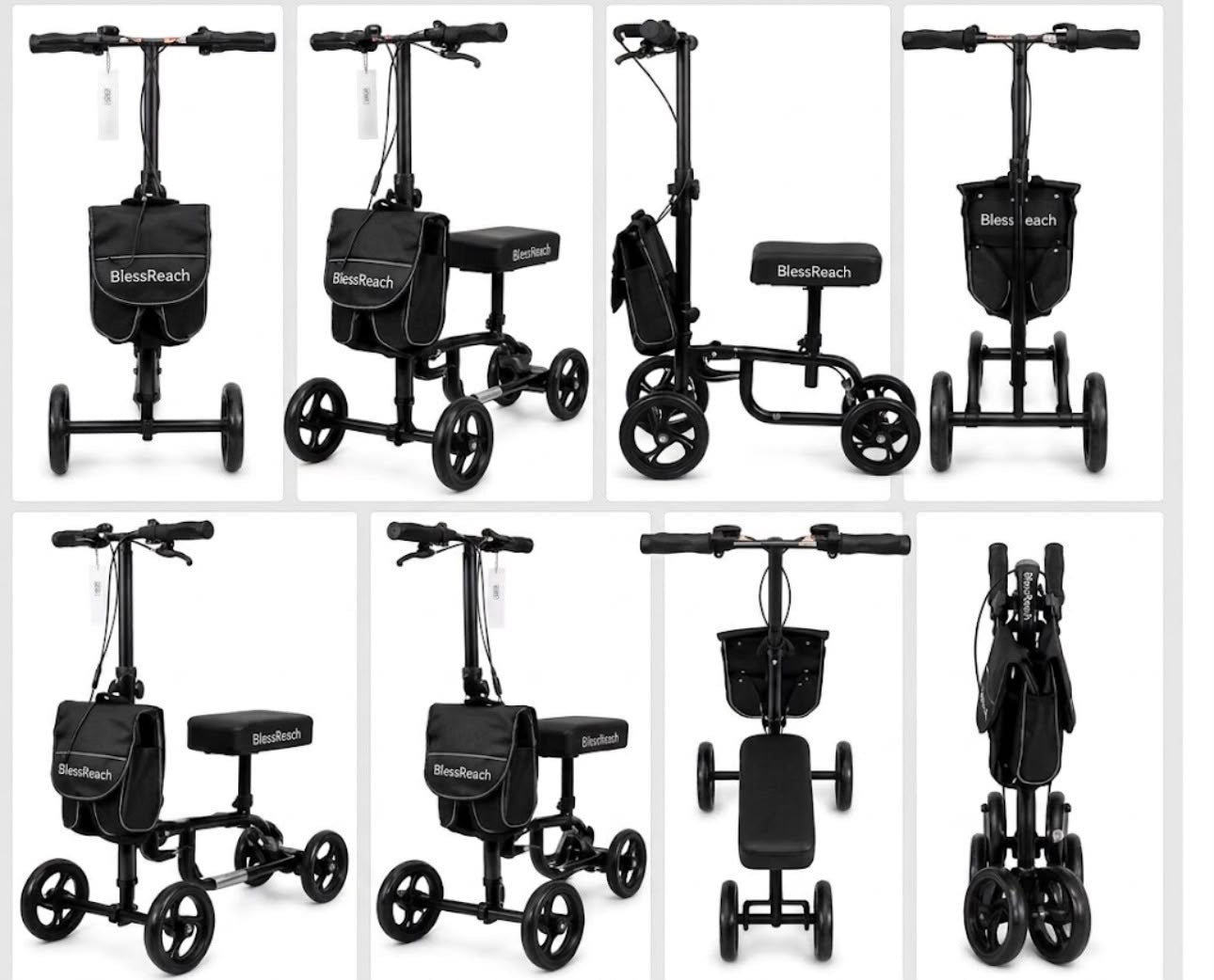 A2Z Mobility-T550BLK knee scooter - Black (1 EA)