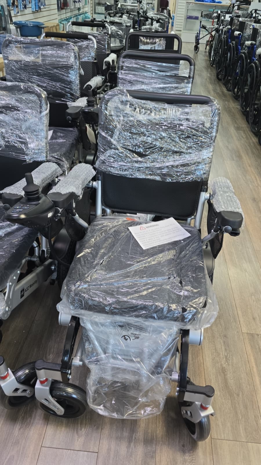 A2Z Mobility-A2ZBC-EA8000 Heavy-Duty Electric Remote Control Folding Wheelchair – 330 lb Capacity