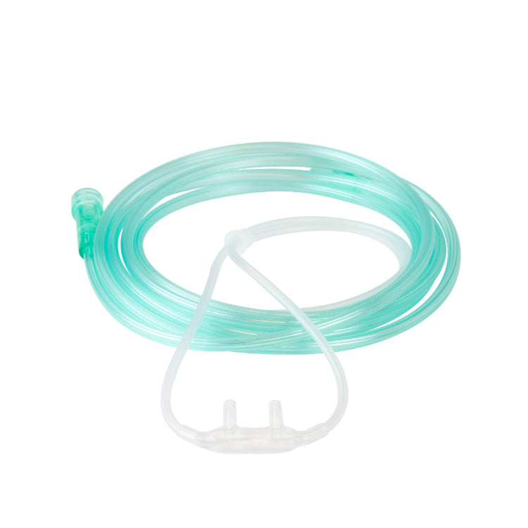 Dynarex Nasal Oxygen Cannula Super Soft Touch Cushion Nasal Tip, 7' (2.1) Standard Connector