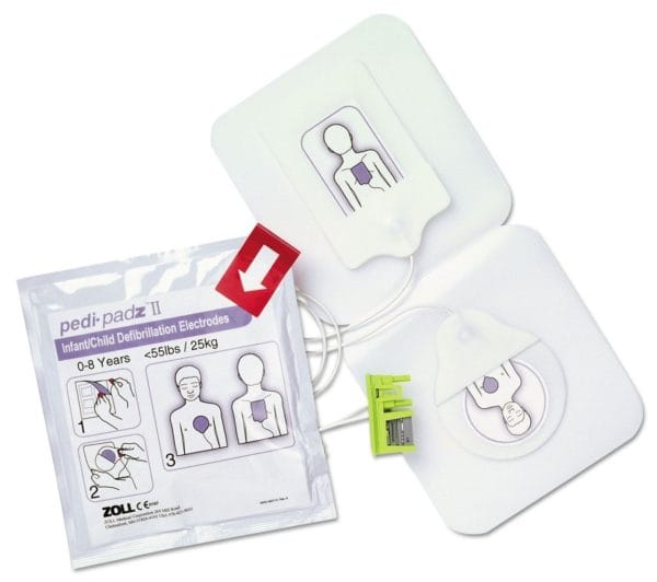 ZOLL-8900-0810-01 Pedi•padz II Pediatric Multi-Function Electrodes - Designed for use with the ZOLL AED Plus® defibrillator.