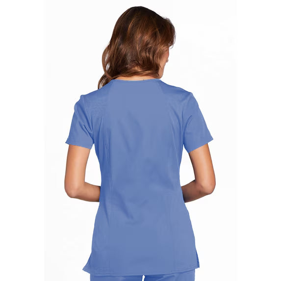 Cherokee Medical WW Originals Women's Knit V-Neck Solid Scrub Top