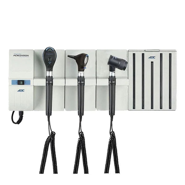 ADC Adstation 3.5V Wall Otoscope/Coax Plus Ophthalmoscope/Dermascope Diagnostic Set