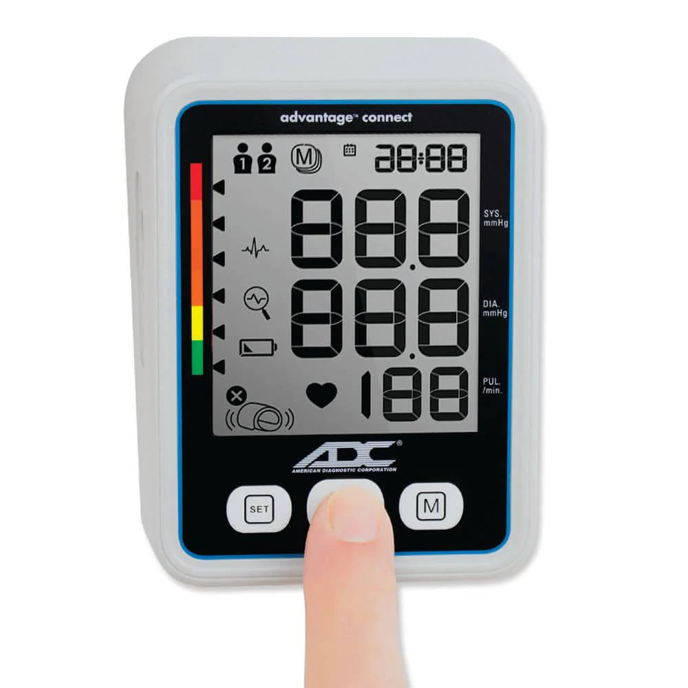 ADC-6024N-Advantage Connect Digital BP Soft Wide Range Adult, Navy,LF 1/Ea