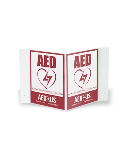 ZOLL-AED-3DWS AED 3-D Wall Sign (non branded)