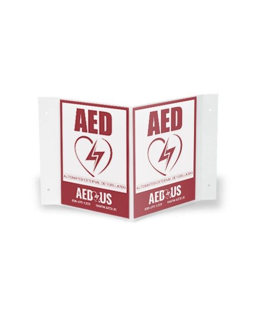 ZOLL-AED-3DWS Letrero de pared tridimensional para DEA