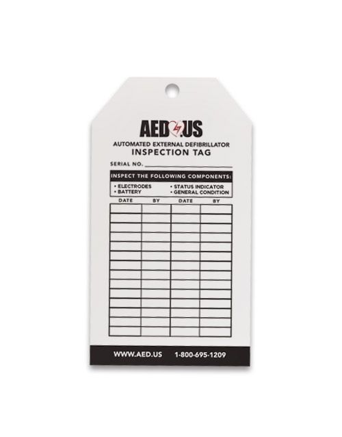 ZOLL-AEDUS-TAG AED.us AED Inspection Tag