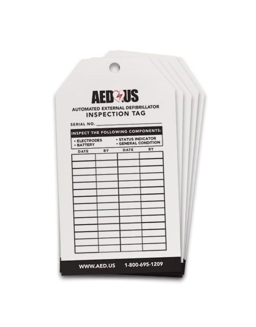 ZOLL-AEDUS-TAG-5 AED.us AED Inspection Tag (5 Pack)