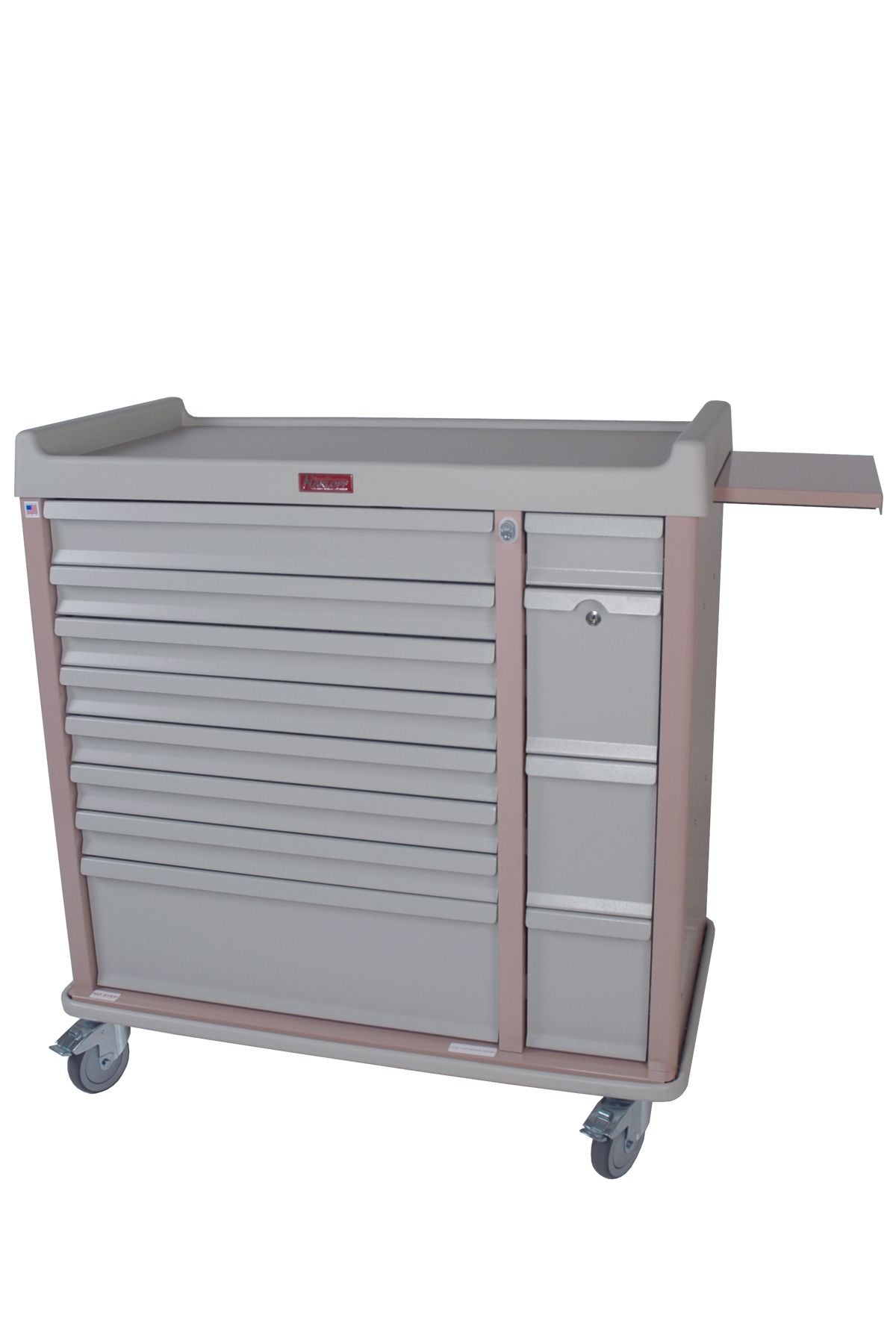 Harloff All Aluminum Unit-Dose Box Cart, BEST Lock