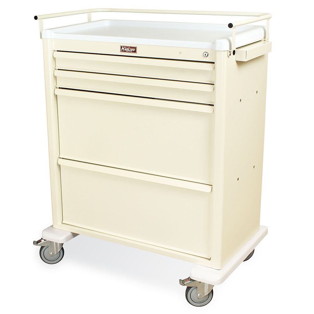 Harloff Aluminum Universal Line Medication Cart