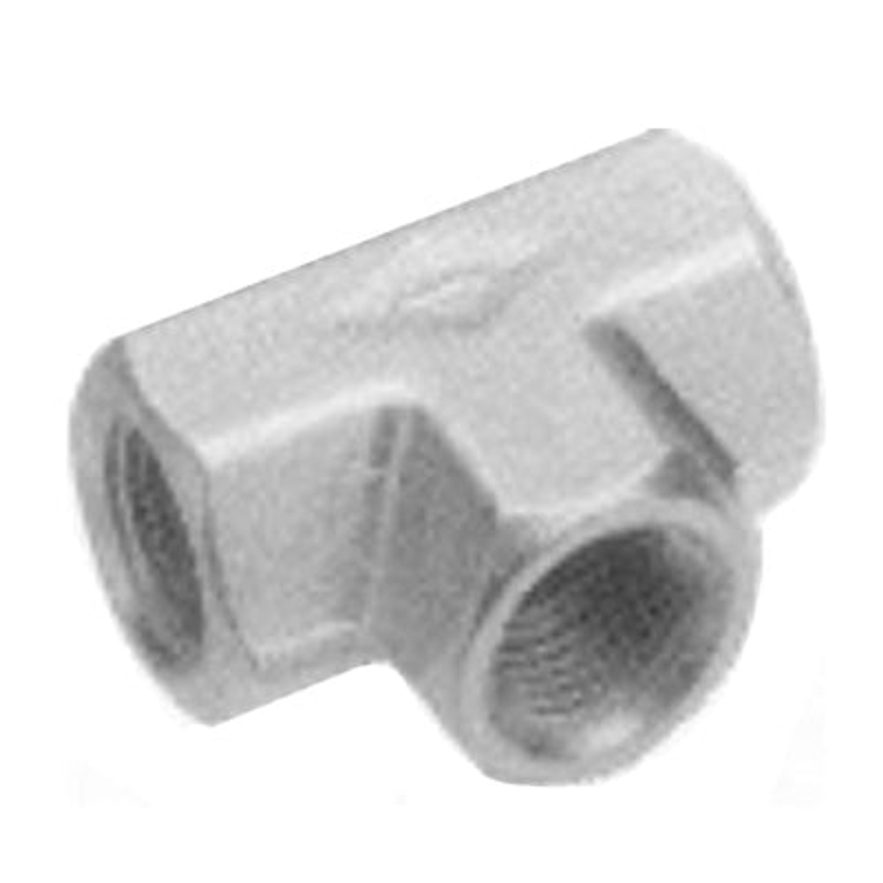 TEE,1/4"FPT,CHROME PLATED