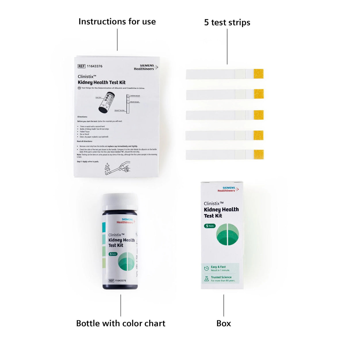 Siemens Diagnostic Clinistix Urinalysis Test Kit