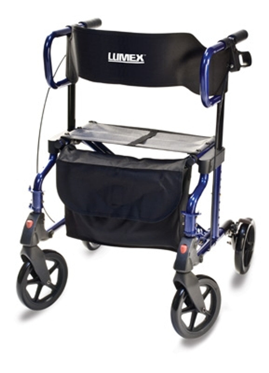 Enjoy mobility and comfort with Graham Field Wheelchairs. The rollator and transport chair combo is portable, durable, and easy to use for daily support.