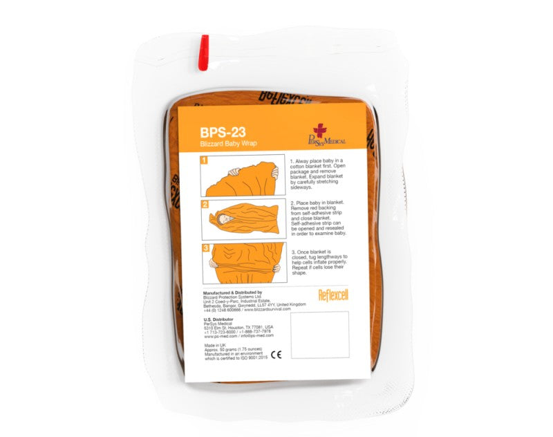 Safeguard Medical-BPS-23-O Blizzard Baby Wrap (25/box)