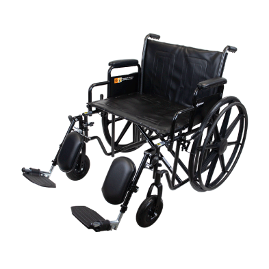 Dynarex Bariatric Wheelchair with Desk Arm Elevating Leg Rest