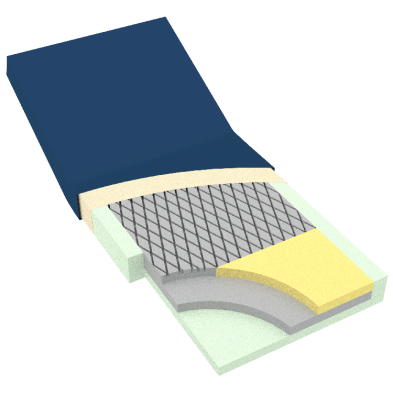 Dynarex-10423-DynaRest Deluxe Tri-Layer Foam Mattress