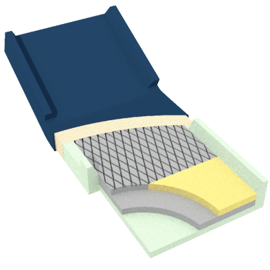 Dynarex-10424-DynaRest Deluxe Tri-Layer Foam Mattress with Perimeter