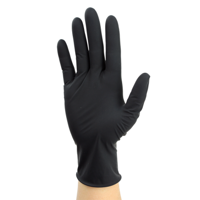 Dynarex Black Arrow Latex Exam Gloves, Powder-Free