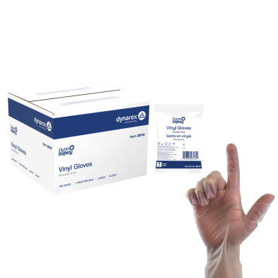 Dynarex Vinyl Exam Gloves, Powder Free