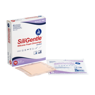 Dynarex SiliGentle - Non-Adhesive and Silicon Bordered Foam Dressing