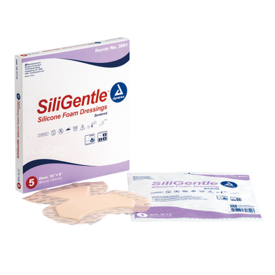 Dynarex SiliGentle - Non-Adhesive and Silicon Bordered Foam Dressing