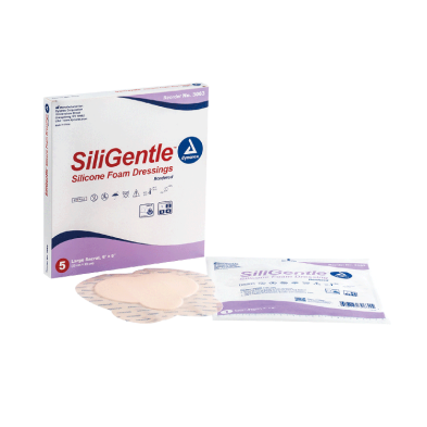 Dynarex SiliGentle - Non-Adhesive and Silicon Bordered Foam Dressing