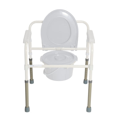 Dynarex-RPBC-02ETB Bariatric Bedide Commode Extension Leg with Tip, Blue, 1