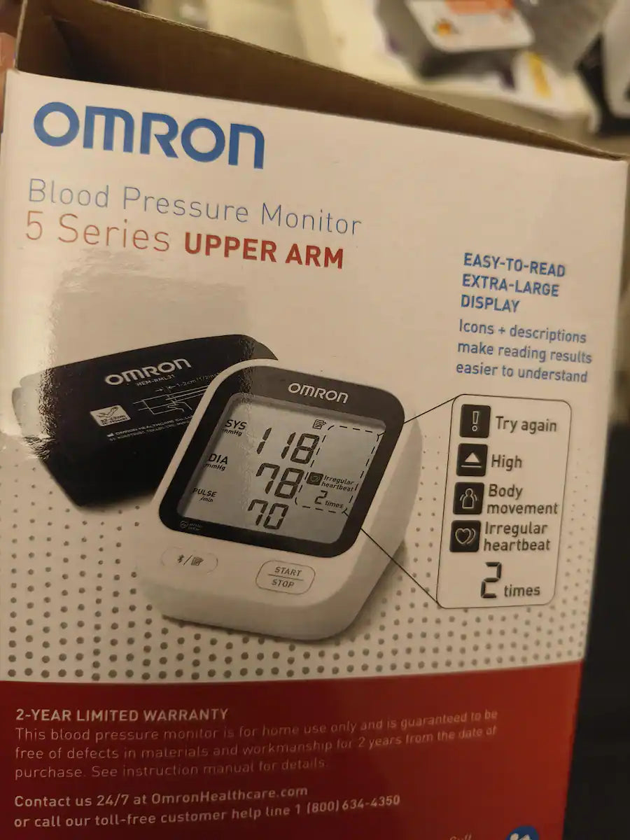 Omron Healthcare-BP7255 5 Series® Upper Arm Blood Pressure Monitor, 10/cs