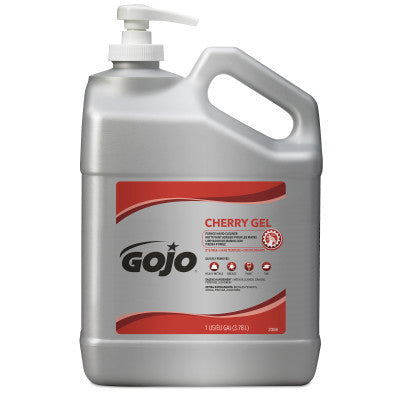 Gojo-2358-02 Pumice Gel Hand Cleaner, Cherry, 1 Gallon with Pump, Red (2/cs)