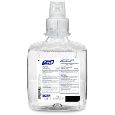 Gojo-6585-02 Antimicrobial Soap, 1200mL, Foam, E2, CS6, Clear (2/cs)