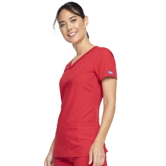 Cherokee Medical WW Originals Women's Knit V-Neck Solid Scrub Top