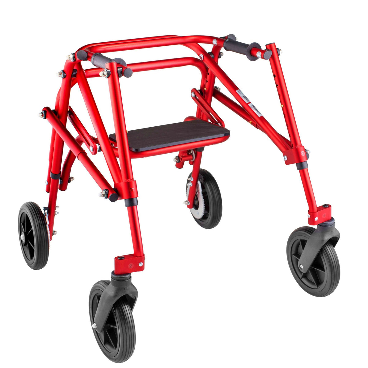 Circle Specialty Klip 4-Wheel Posterior Gait Trainer with Flip Up Seat & 8-outdoor wheel