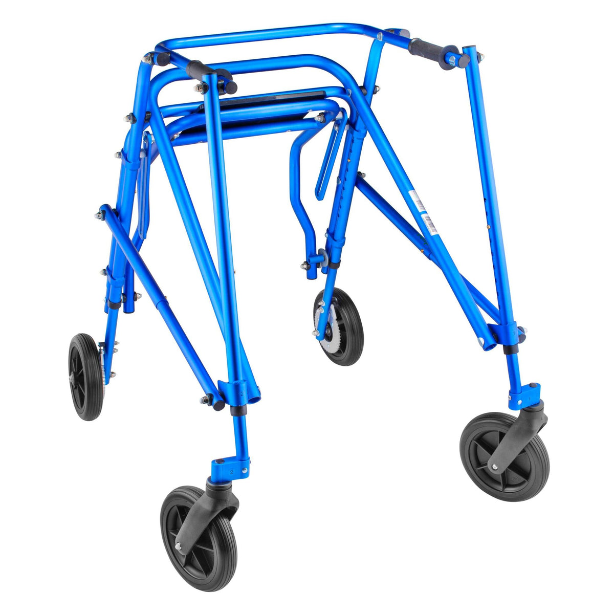 Circle Specialty Klip 4-Wheel Posterior Gait Trainer with Flip Up Seat & 8-outdoor wheel