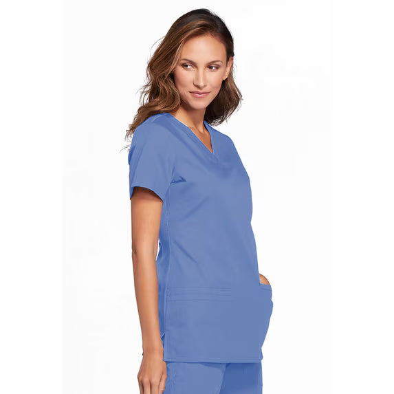 Cherokee Medical WW Originals Women's Knit V-Neck Solid Scrub Top