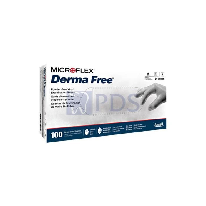 Ansell Microflex Derma Free® Powder-Free Vinyl Exam Gloves