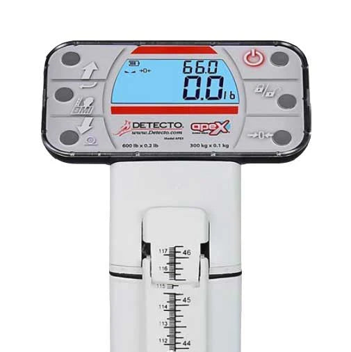 Detecto Apex Digital Clinical Scale with Mechanical Height Rod