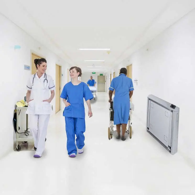 Detecto-7550-Digital Wall Mount Fold-Up Wheelchair Scale