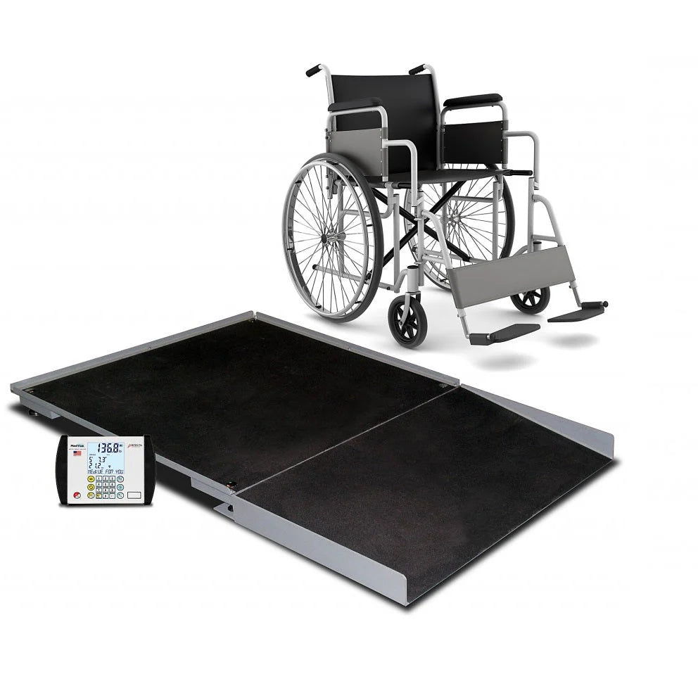 Detecto FHD-II Series Wheelchair Floor Scale with Ramps