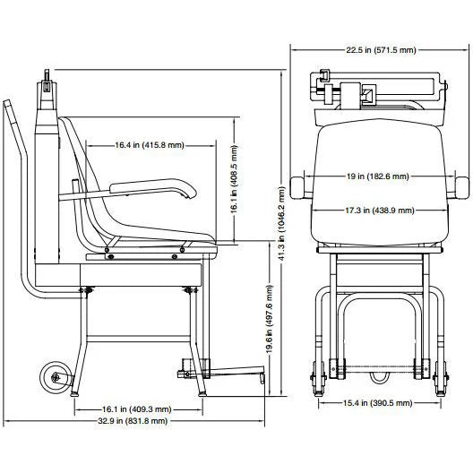 Detecto Mechanical Chair Scale