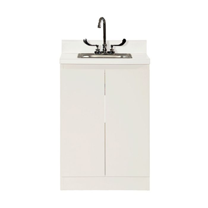 UMF MEDICAL-6024QW 24" Base cabinet with SS sink and faucet and 2 doors