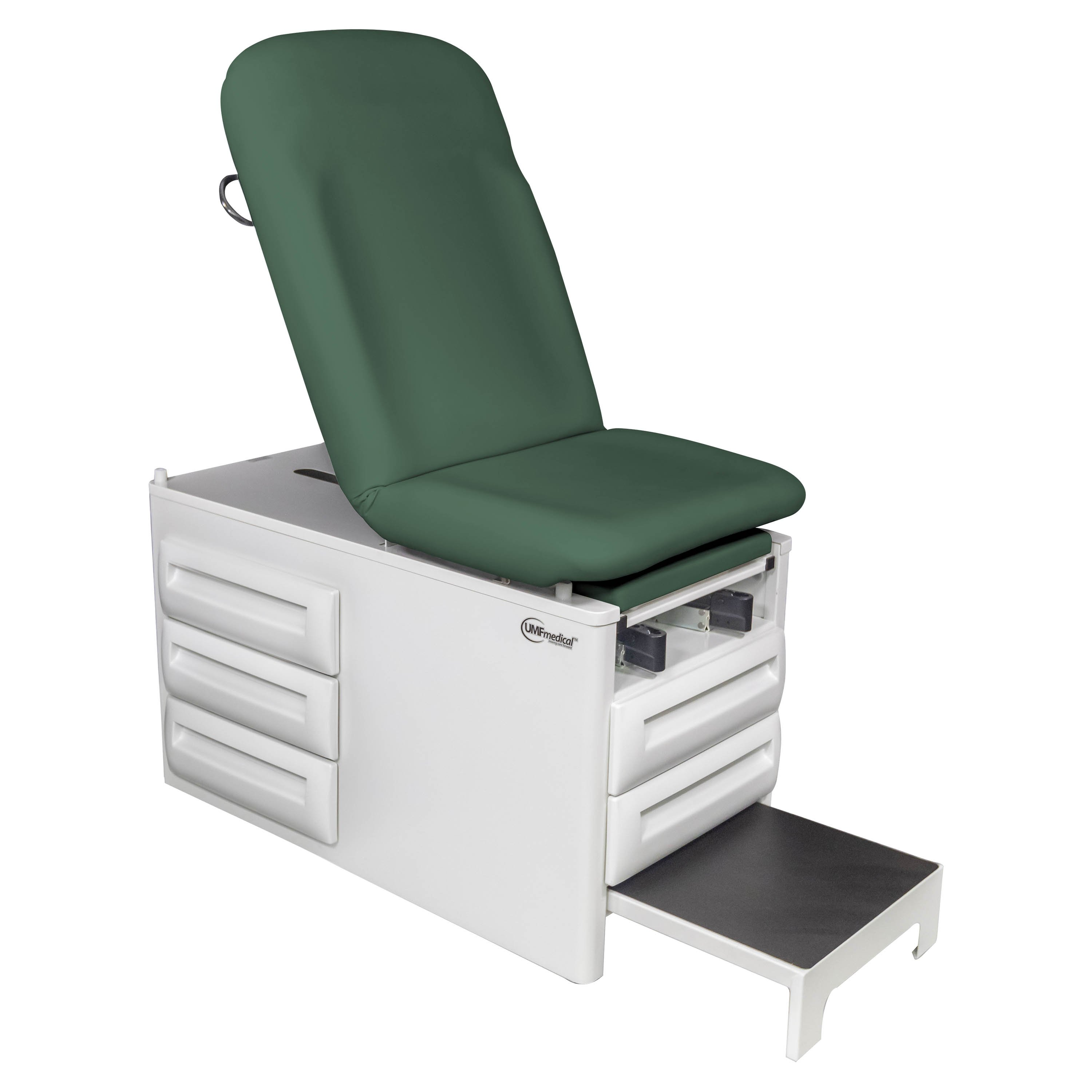 UMF Medical-Signature Series proSideStep Manual Exam Table with Side Step and Four Storage Drawers
