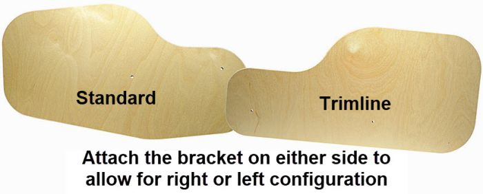 Therafin-41390 Therafin Half Tray, Reversible, Woodgrain, Standard w/ Permobil 3G Armrest Bracket, Flip