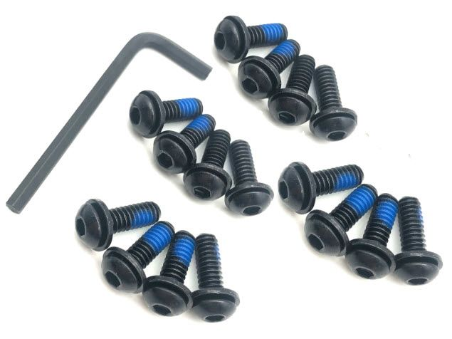 Therafin Button Head Cap Screw 1/4-20 x 3/4 w/ Washer & Patchlock
