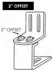 Therafin 50236 Hip Guide Assembly, Adjustable Angle w/ 2" Offset
