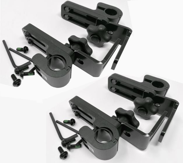 Therafin-50473 Back Hardware, 4 Knob Wrap Around Knob Hardware, 2 Pairs