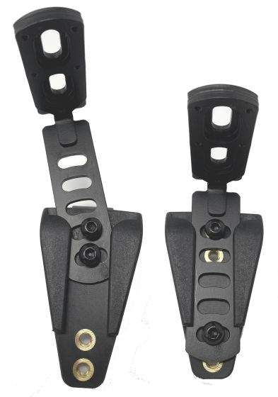 Therafin-50475 Back Hardware, Molded Js & Slotted Ls w/ Swingtabs, 1" Tube, 2 Pairs