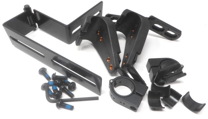 Therafin 51092 Back Hardware, 2 Knob Wrap Around w/ Two 2.5" Rise Adjustable Depth Hinges