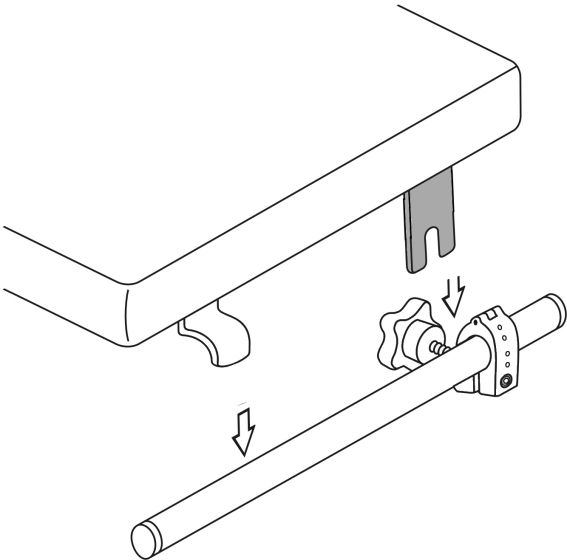 Therafin-50399 Knob Slotted Bracket, Seat, Long Length, Pair