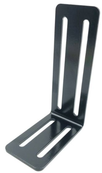 Therafin 50092 L-Bracket, 3.5 x 5.5 w/ Attaching Hardware, Black